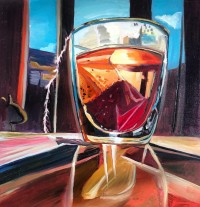 Nida Fatima Syed, Ek Cup Chai, 11.5 x 12 inch, Oil on Board, Still life Painting, AC-NDFRZ-004